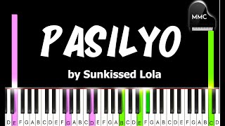 Pasilyo by SunKissed Lola synthesia piano tutorial  sheet music [upl. by Gnoy643]