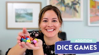 Addition Dice Games for 1st and 2nd Grade  How to Play PIG and Going to Boston [upl. by Eirdua655]