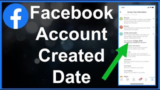 How To See Your Facebook Account Created Date [upl. by Dlareg]