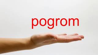 How to Pronounce pogrom  American English [upl. by Ninos]