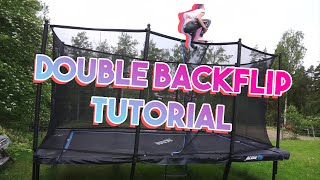 How To Double Backflip EASY  Trampoline Tutorial [upl. by Olegnad]