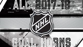 All NHL Goal Horns 201718 [upl. by Namara]