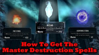 Skyrim  How To Get The Master Destruction Spells [upl. by Neeroc]