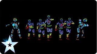 Electro Techno Dance Act  Light Balance  Britains Got Talent 2014 [upl. by Anselmi]