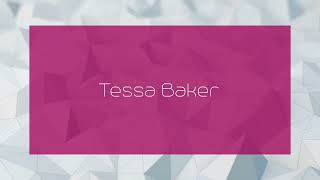 Tessa Baker  appearance [upl. by Ardna]