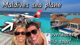 MALDIVES SEAPLANE amp OVERWATER VILLA TOUR  Maldives Honeymoon 2023 [upl. by Kilroy]