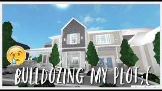 BULLDOZING MY HOUSE Roblox Bloxburg [upl. by Ailey]