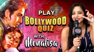 How Much Of A Bollywood Fan Is Monalisa Lets Find Out  Bollywood Movie Quiz [upl. by Yadnil]