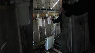 Water filtration system diy plumbing homestead offgrid replacingwaterfilters diyprojects [upl. by Ayadahs]