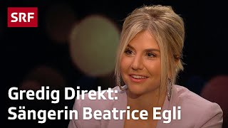 SRF Gredig Direkt mit Sängerin Beatrice Egli [upl. by Nyleahcim459]