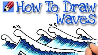 How to draw Waves Real Easy [upl. by Haelam]