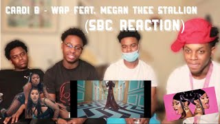 Cardi B  WAP feat Megan Thee Stallion SBC REACTION [upl. by Nelleeus]