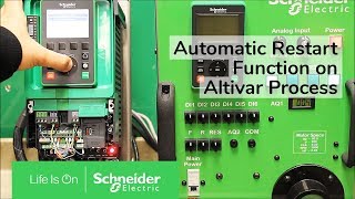 Configuring Automatic Restart Function on Altivar Process Drives  Schneider Electric [upl. by Neryt]