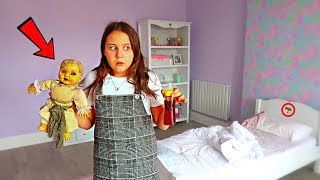 24 Hours OVERNIGHT In My Little Sisters Room DOLL MYSTERY [upl. by Femi]