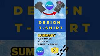 How to Design Custom TShirts in Canva  Quick amp Easy Tutorial canva shorts [upl. by Minardi]