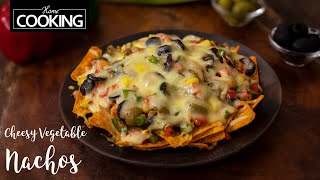 Cheesy Vegetable Nachos  Veg Nachos  Snacks [upl. by Ress373]