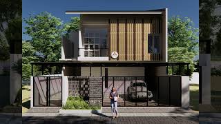 DESAIN RUMAH 2 LANTAI SIMPLE MODERN DI LAHAN 10x20 METER [upl. by Alfonso]