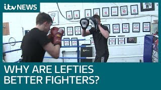 Why are lefthanded people better fighters  ITV News [upl. by Annair]