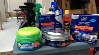 New 2015 Turtle Wax Super Hard Shell Paste Wax amp ICE Paste Wax  Review [upl. by Enywtna869]