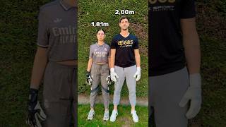 My Height vs Courtois 🙈📏 [upl. by Hairom]