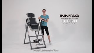 Innova Fitness ITX9600 Heavy Duty Inversion Table [upl. by Arratahs97]