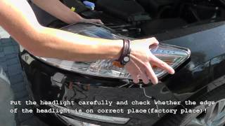 how to disassemble headlights Ford Mondeo Mk4 [upl. by Dimitri]