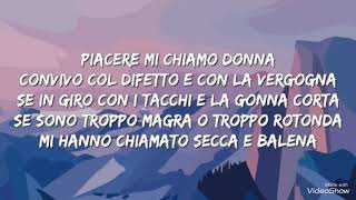 Chadia rodriguez feat Federica carta  bella così testo  lyrics  prod big fish [upl. by Lai]