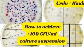 How to achieve 100 CFUml culture suspension  Microbial Cultures  Pure Cultures ATCC  Bacterial [upl. by Lorena]