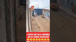 Virou em uma manobra só e danificou a casa caminhão [upl. by Nuyh]