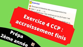 Oral CCP  Exercice 4 Analyse [upl. by Nedroj]