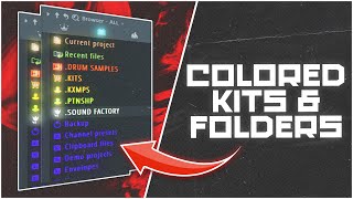 How To Change The Color Of Your Kits amp Folders✨💽 Add DRIP To FL Studio [upl. by Sarnoff]