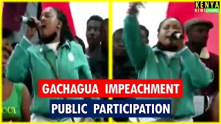 WAENDE WOTE ATA NYINYI MPS Fearless Lady roars at Bomas Gachagua impeachment public participation [upl. by Ecyak820]