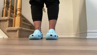 Ice blue Crocs review love the color [upl. by Lusar]