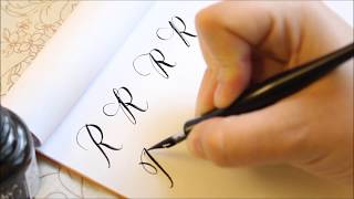 The Letter R  Basic Calligraphy Tutorial [upl. by Lubin234]