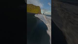 Reynisfjara Beach Iceland FPV footage [upl. by Darcia]