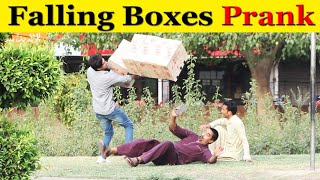 Falling Boxes Prank  Hilarious reactions  Prank in Pkistan  Non Scripted Prank [upl. by Bartolemo]