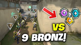 9 bronz VS her ranktan bir oyuncu  valorant [upl. by Nauqahs727]