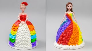 Amazing Princess Rainbow Cake Decorating  Easy Princess Rainbow Cake Recipes by Yummy Pastry [upl. by Alisa422]