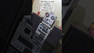 Akai x1800sd Akai sw125 akai bush vintage speakers vintage spool player vintage rack system [upl. by Milburr384]