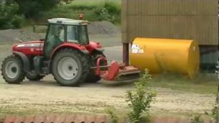 Flail Mowing with Massey Ferguson 6465 [upl. by Uzial]