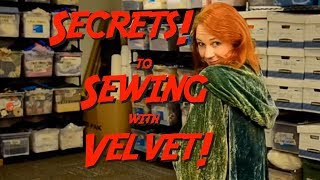 Secrets to Sewing with Velvet Fabric [upl. by Rupert64]