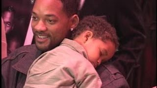 WILL SMITH brings sleeping toddler JADEN to play opening [upl. by Erialb625]