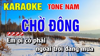 Karaoke Chờ Đông Tone Nam Nhạc Sống Dễ Hát  Nguyễn Linh [upl. by Elka]