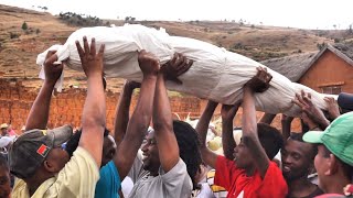 Madagascar  Famadihana  A celebration for the deceased [upl. by Enaamuj]