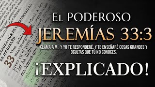 El PODEROSO JEREMÍAS 333 ¡EXPLICADO 😲 [upl. by Atiz]