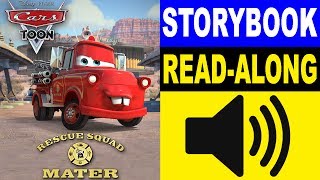 Cars Read Along Story book Read Aloud Story Books Cars  Rescue Squad Mater [upl. by Lamar]