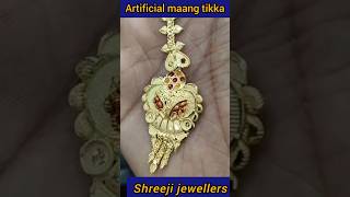 Artificial mangTikka designs mangtikka viralvideo trandingshorts jewellery [upl. by Alper]