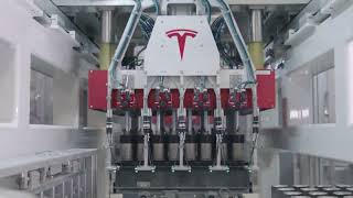 Tesla 4680 Cell Manufacturing line [upl. by Currier]