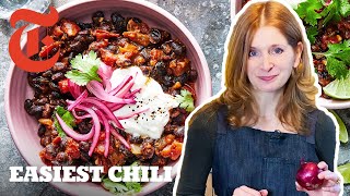 Easy 30Minute Vegetarian Chili  Melissa Clark  NYT Cooking [upl. by Imugem627]