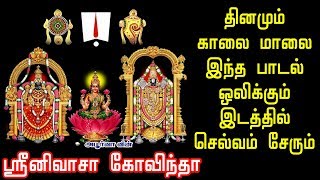 ஸ்ரீனிவாச கோவிந்தா  தினமும் காலை மாலை இந்த பாடல் ஒலிக்கும் இடத்தில் செல்வம் சேரும் [upl. by Frager204]